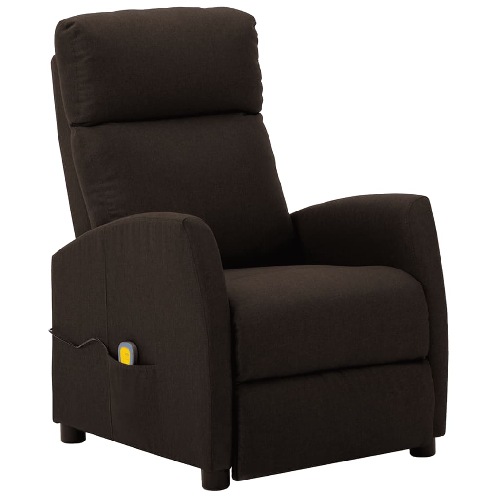 vidaXL Massage Recliner Chair Electric Push Cozy Armchair for Elderly Fabric