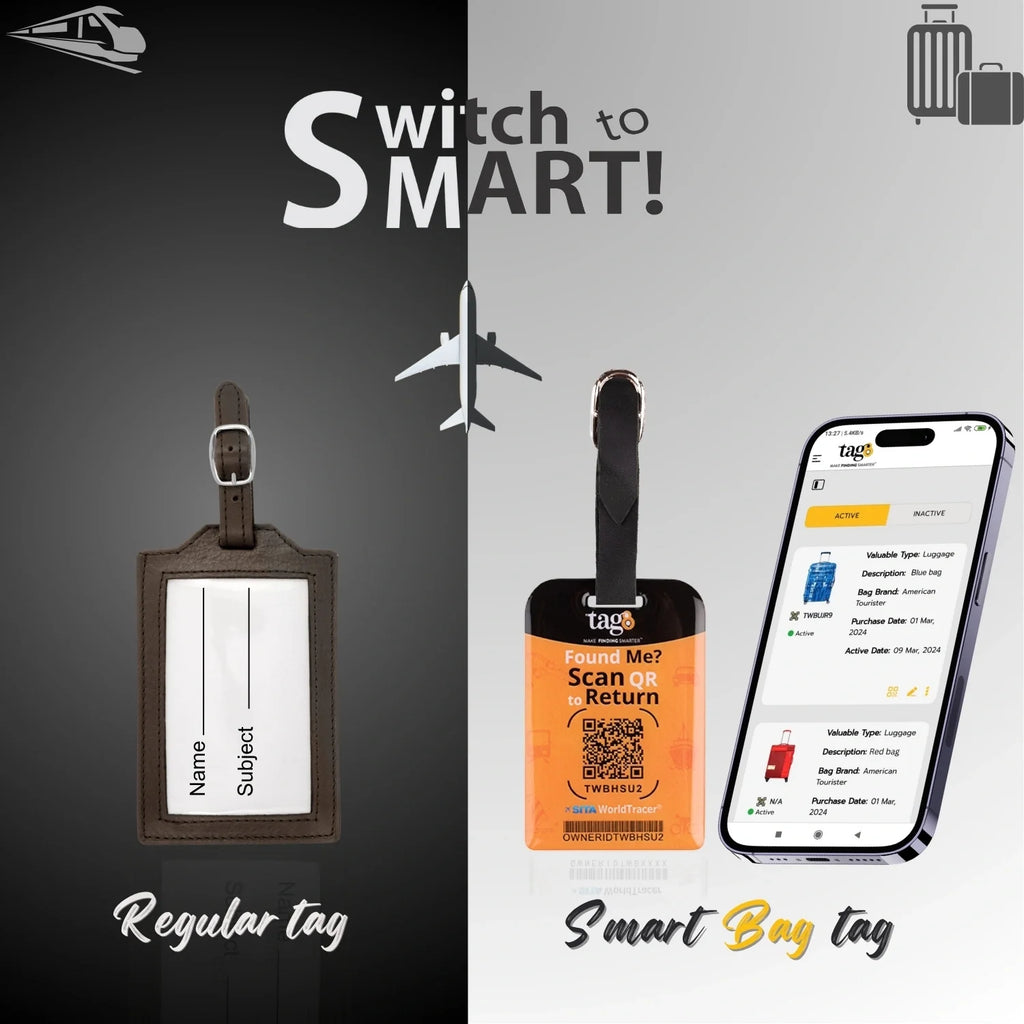 Smart Bag Security Tag - Bengaluru (BLR)  [Pack 2]