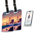 Smart Bag Security Tag - San Francisco  [Pack 2]