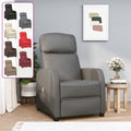 vidaXL Massage Reclining Chair Leisure Recliner for Home Theater Faux Leather